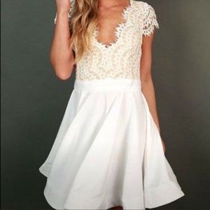 Nwot luxxel fit and flare cocktail dress small